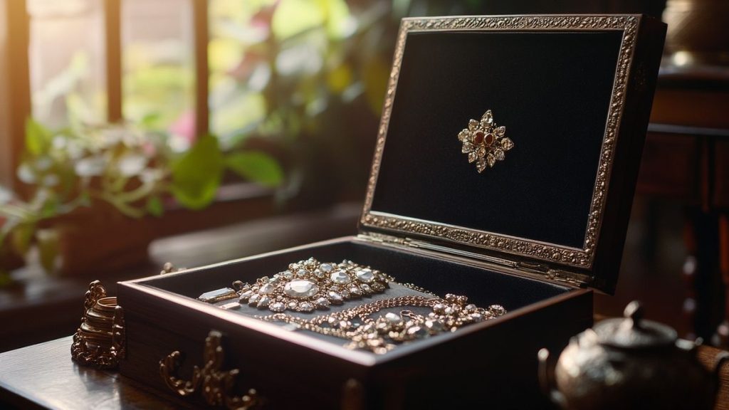 Boîte à bijoux idéale pour des bijoux anciens ou hérités