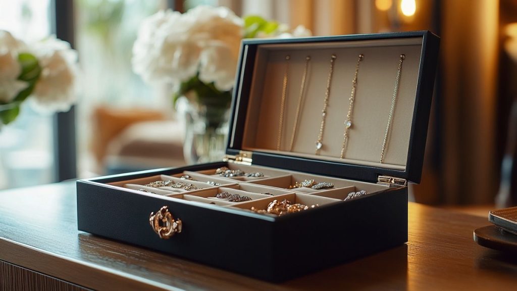 Boîte à bijoux pour éviter les colliers emmêlés et préserver vos accessoires