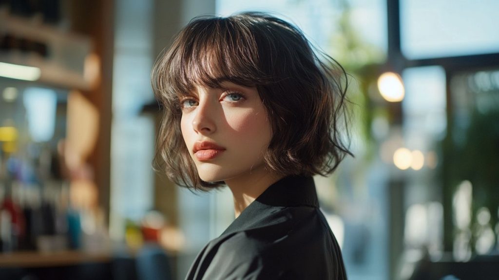 Carré avec Frange Rideau : La Coupe Tendance qui Sublime Tous les Visages