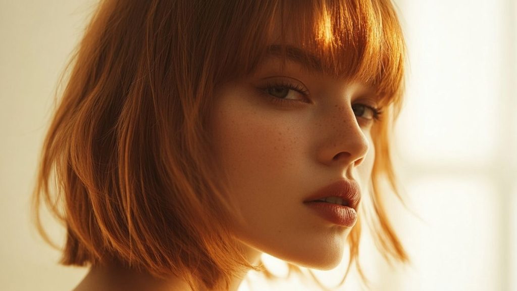 Coupes Mi-long Dégradées avec Frange : Idées Modernes et Tendance