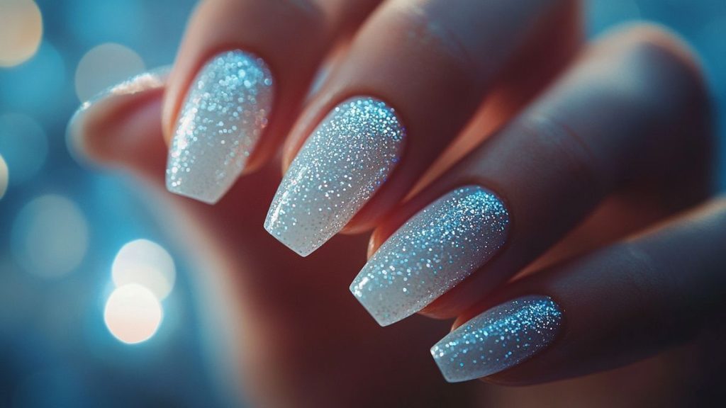Ongles Blancs Pailletés : Idées Élégantes pour une Manucure Scintillante
